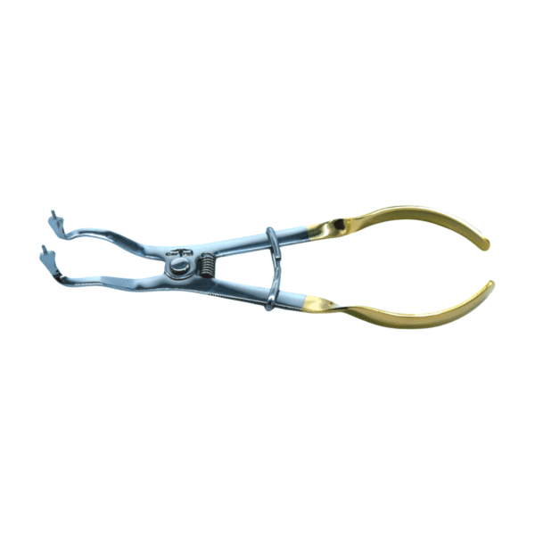 RUBBER DAM CLAMP FORCEP-IRORY LIGHT WEIGHT, 17cm