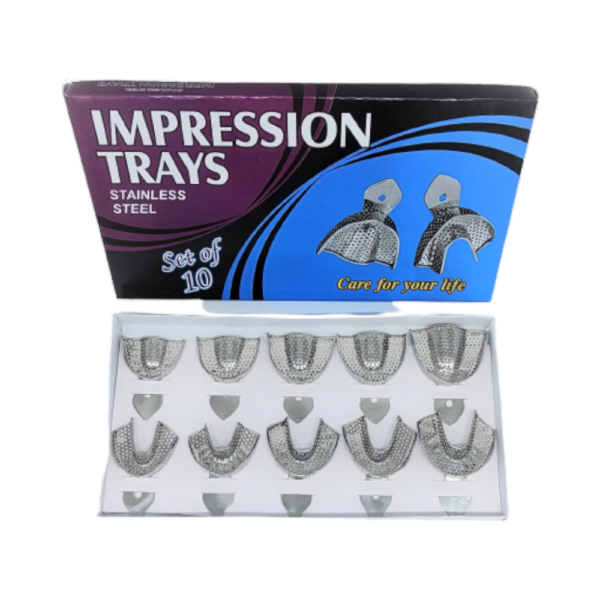 IMPRESSION TRAY (PERFORATED), SEST OF 10