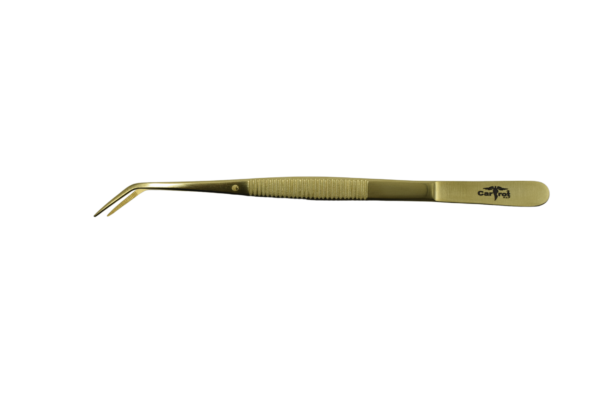 COTTON PLIER/TISSUE FORCEP LONDON-COLLEGE (GOLD TITANIUM COATED)