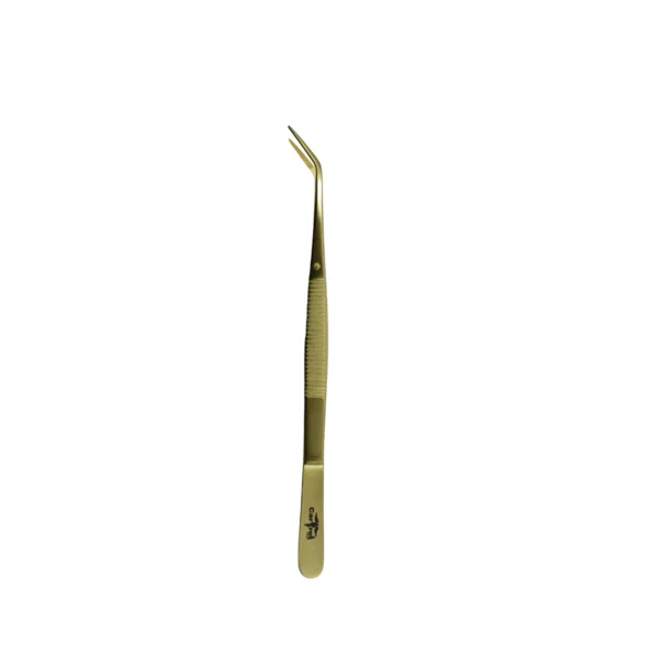 COTTON PLIER/TISSUE FORCEP LONDON-COLLEGE (GOLD TITANIUM COATED)