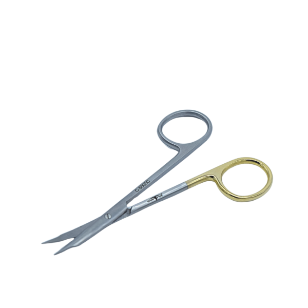GOLDMANN FOX SERRATED SCISSOR-CURVED, 11.5cm