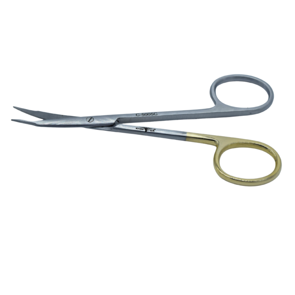 GOLDMANN FOX SERRATED SCISSOR-CURVED, 11.5cm